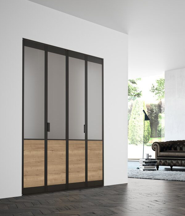 Porte de placard Loft Vertigo - Porte de placard sur mesure pliante d'ILIKO