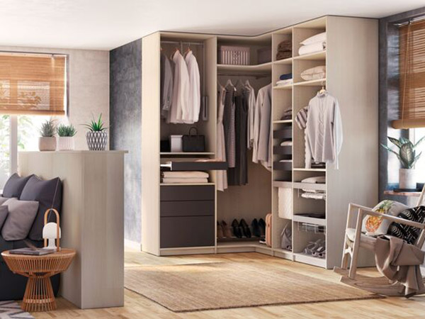 Dressing en angle - rangement sur mesure ILIKO