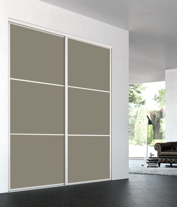 Porte de placard coulissante sur-mesure Opaline omega ILIKO